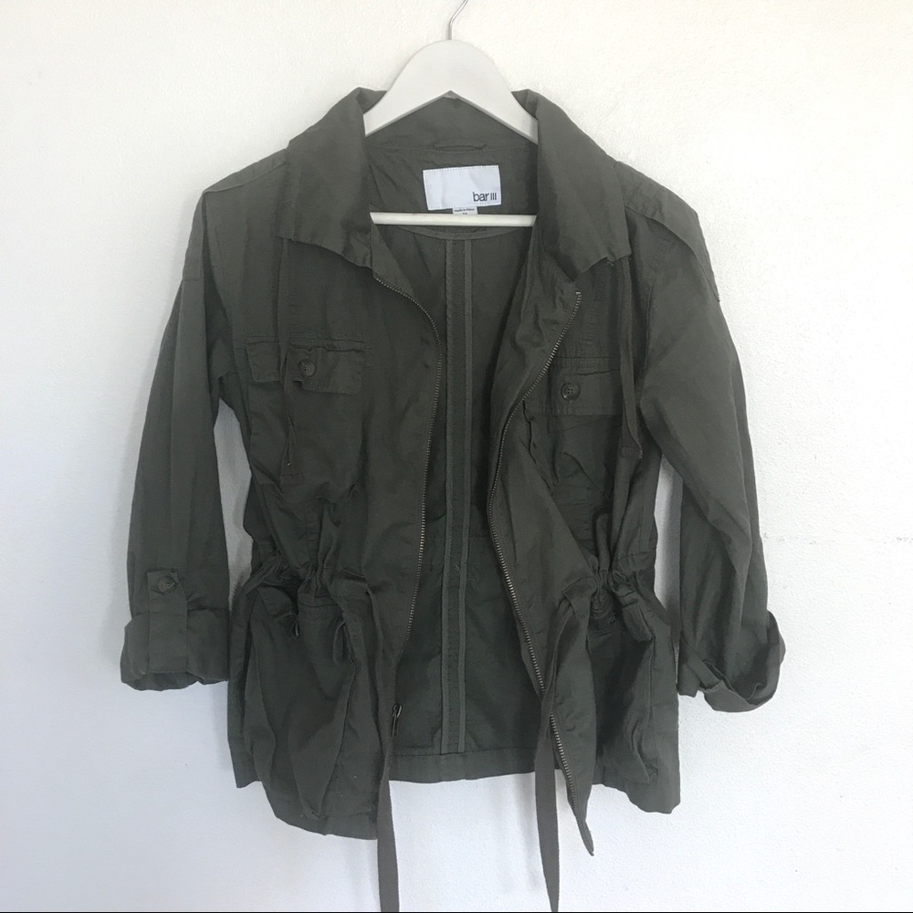Olive Green Lightweight Utility Jacket